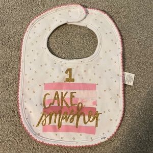Mud Pie First Birthday Cake Smasher Bib